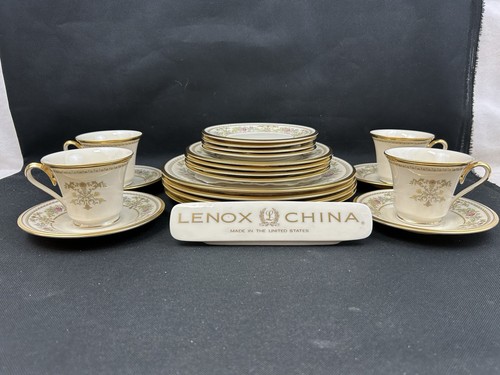 Lenox Castle Garden ~(Set of 4)~5 Pc Place Setting~1st Quality~20 Piece~USA - Picture 2 of 9