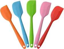Silicone Spatulas, Small Rubber Spatula With Solid 8.5 inch, 5x8.5" spatulas 