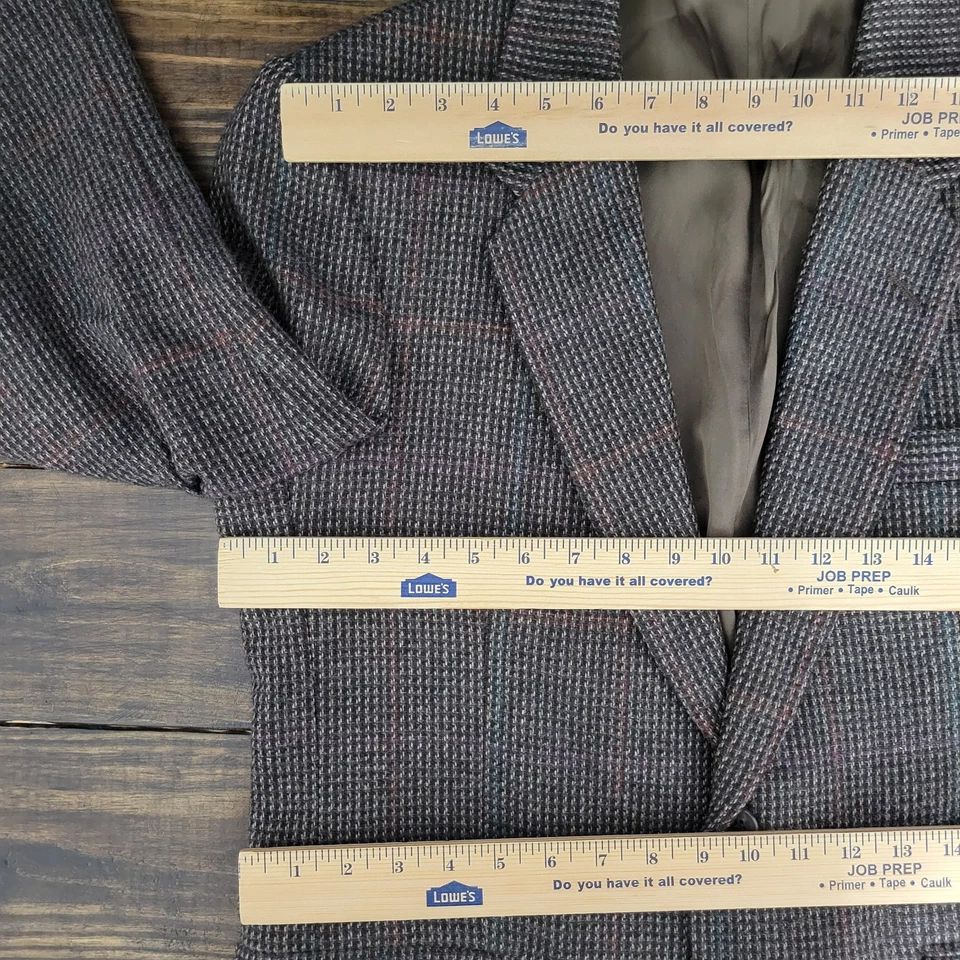 Abrigo Blazer Deportivo Farah Para Hombre Tweed Dos Botones Marrón Mezcla Lana 40R De Colección Foto 2 de 4