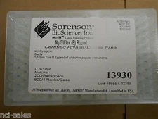 1 SORENSON 0.5-10uL MULTIFLEX E ROUND STERILE 0.57MM TIPS  13930