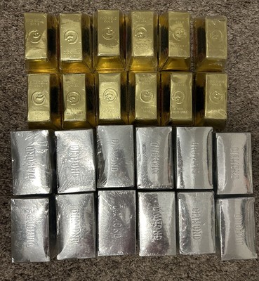 Diamond Dig It! Diamond & Gold Boxes Jewel Gem (12 diamond & 12 Gold) 24 Total