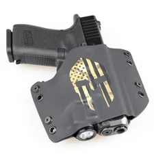 OWB Kydex Light Bearing Holster for Handguns with Baldr Mini - SPARTAN MULTICAM