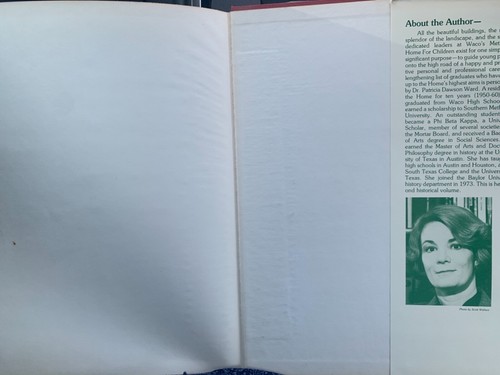 1st Ed Methodist Home Children Orphanage Waco Texas History RARE 1980 - Imagen 6 de 7