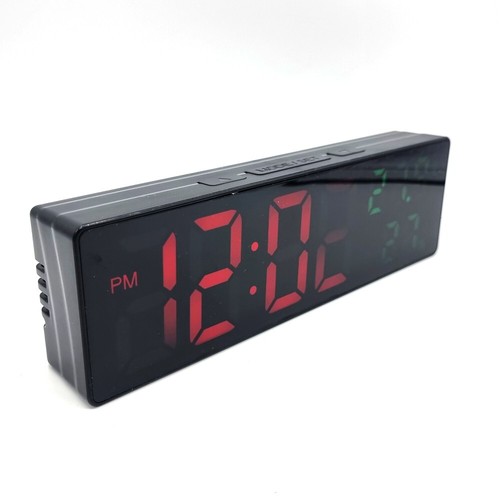 Reloj Despertador Digital Calendario Temperatura de Sobremesa Sensor Panta LCD - Imagen 6 de 6