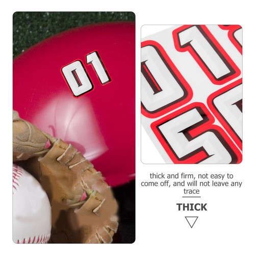 10 Pcs Decorative Stickers Set Adhesive Number Hard Hat - Picture 5 of 12