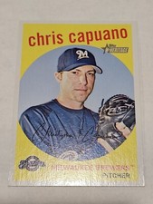 2008 Topps Heritage Chris Capuano #377 Milwaukee Brewers