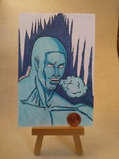 Marvels X-men Ice-man Postcard headshot
