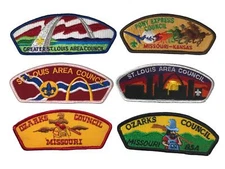 Lot of Missouri Councils 1/2 Dozen BSA CSPs Mint CSP (BHP1909)