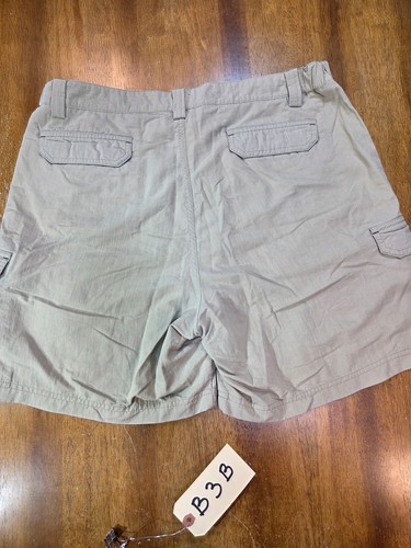 REI Cargo Hiking Shorts Men's 36 waist Beige UPF40+ Nylon Fishing Zip Pockets - Picture 16 of 17