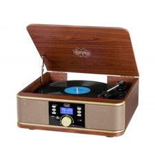 Giradischi Stereo 33 45 78 Giri Bluetooth Legno Vintage Trevi DAB Piatto