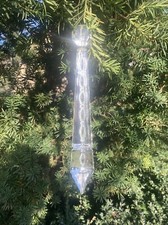 Riesiger Glaskristall, Prisma, Sonnenfänger, Feng Shui, Jugendstil, Obelisk