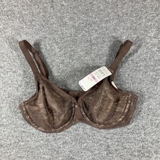 NWT Wacoal 855201 Bra Womens Size 32D Brown Lace