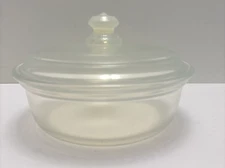 Fry Oven Glass Opalescent Casserole #1938-8 w/ Lid ~ 1 1/2 qt ~ 8 1/4" wide