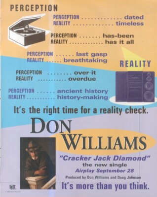 HFBK58 WERBUNG/BILD 13X11 DON WILLIAMS : CRACKER JACK DIAMOND