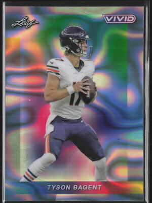 Tyson Bagent 2024 Leaf Vivid #101 Base Gray Lava /9 | eBay