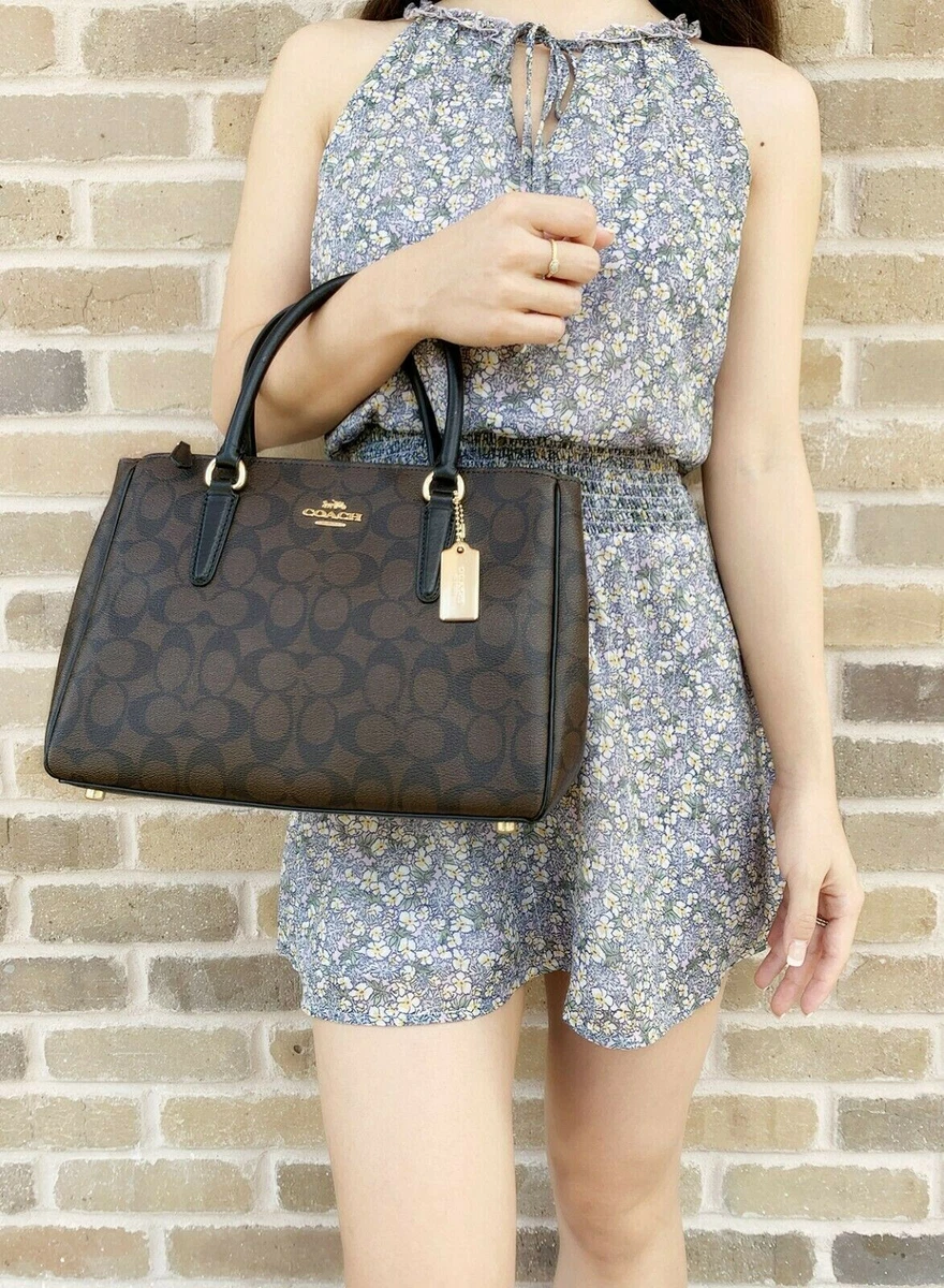 Coach surrey carryall online in signature canvas