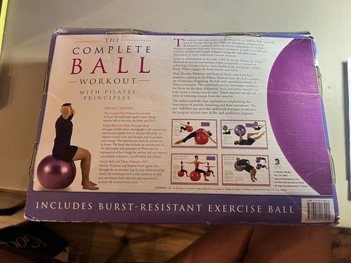 DVD y libro Simply Ball with Pilates Principles en caja con bola - Imagen 3 de 7