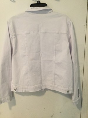 Veste Femme Cloutée Stein Mart – Taille XL, Blanche Avec Strass, Neuf Avec étiquettes