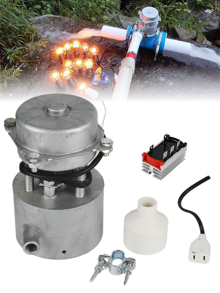 Home Aluminum Alloy Watt Turbine Hydroelectric Generator 1000W