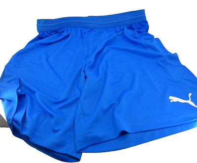 Puma Team FINAL 21 Mens Electric Blue Lemonade Knit Shorts (choose size) New