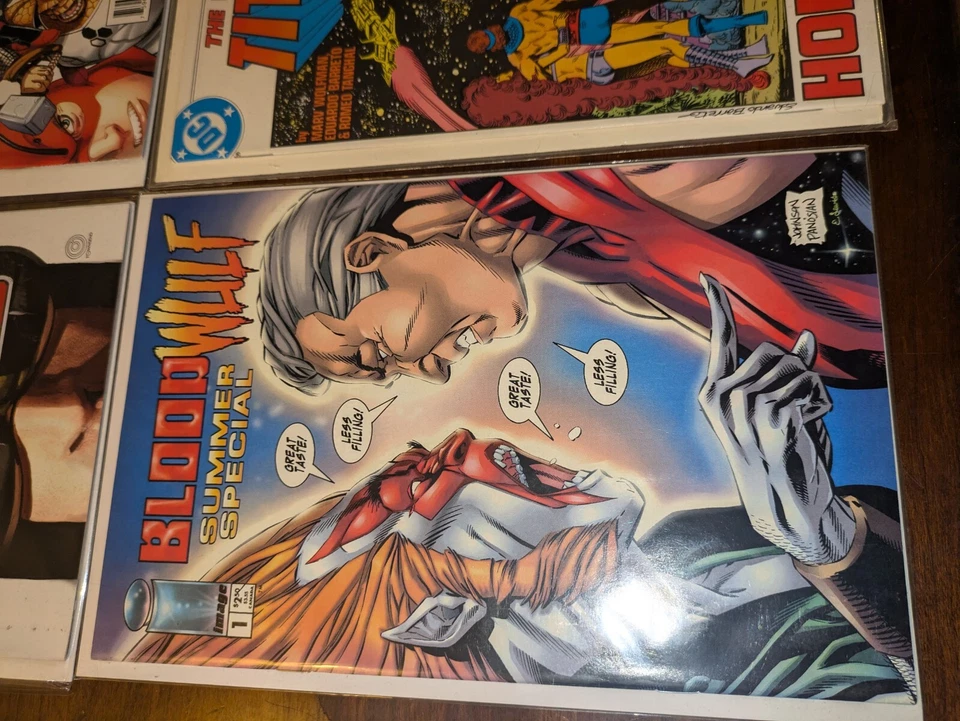 Mixed Lot Of 7 Marvel & DC Comics In Sleeves, Teen Titans, X-Men, & More! - Image 4 of 4