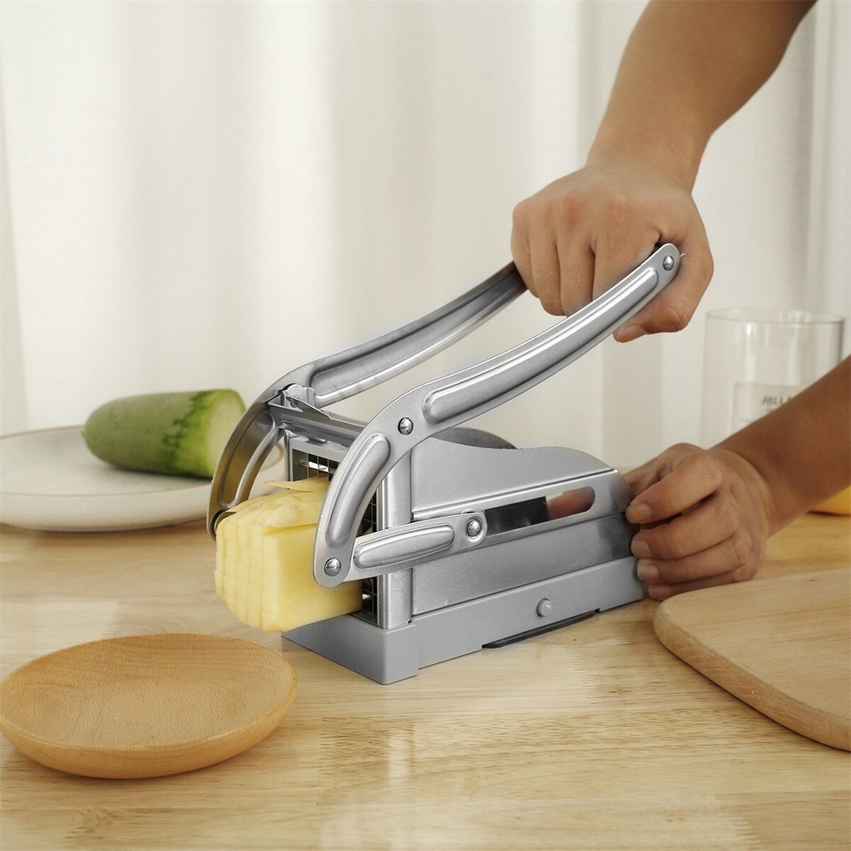French Fry Cutter Stainless Steel Potato Chipper Fast Cutting Potato