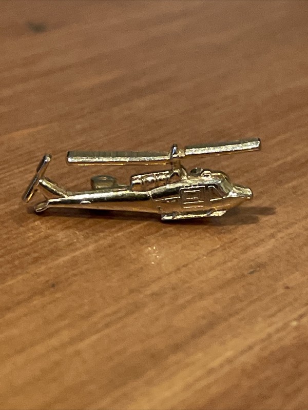 Vintage US Navy LAMPS style (maybe older version) Helicopter Tie Brooch