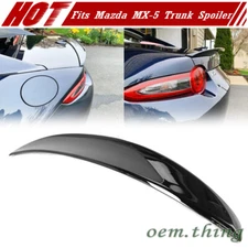 US Fits Mazda MX5 MX-5 Miata ND 2DR P Type Trunk Spoiler Painted Glossy Black