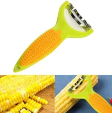 Corn Peeler Cob Thresher Stripper Remover Kitchen Cutter Tool 420 StainlessSteel