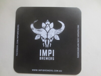 1 only IMPI Brewers BREWERY Western Australia  BEER COASTER