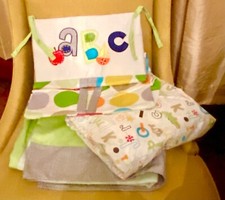 NoJo ABC with Me 3pc Crib Bedding Set