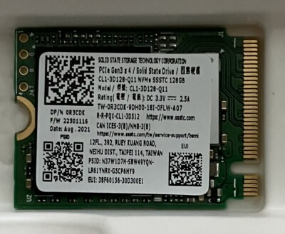 SSSTC CL1-3D128-Q11 128 GB M.2 2230 PCIe NVMe Internal SSD 