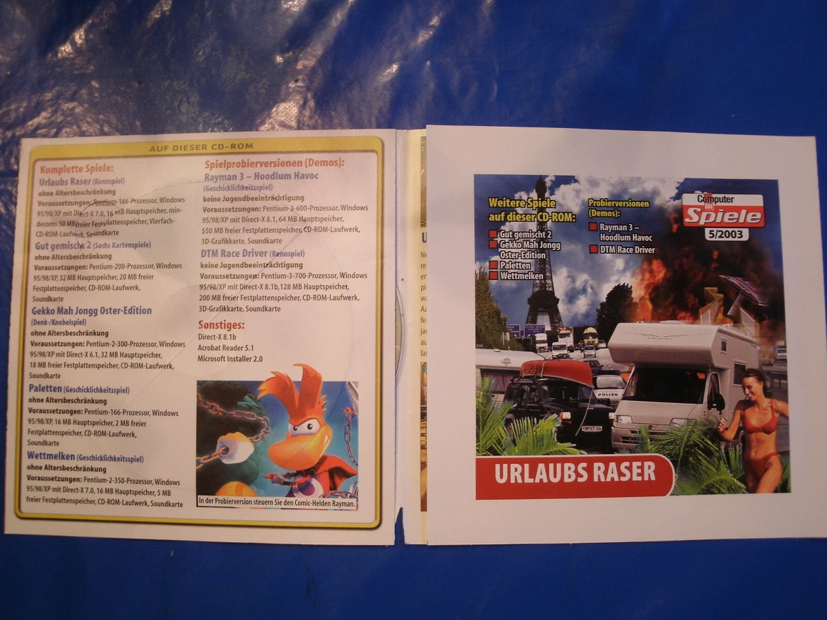 Urlaubs Raser - Computer Bild Spiele Ausgabe 5/2003 - CD-ROM.