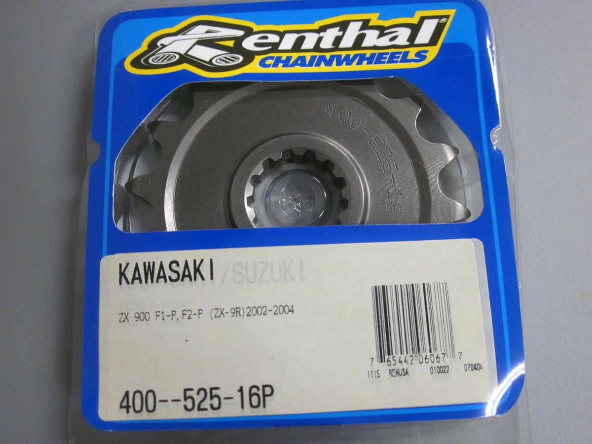 NOS Renthal Front 16T Sprocket Kawasaki 02-04 ZX-9R ZX900 F1-P F2