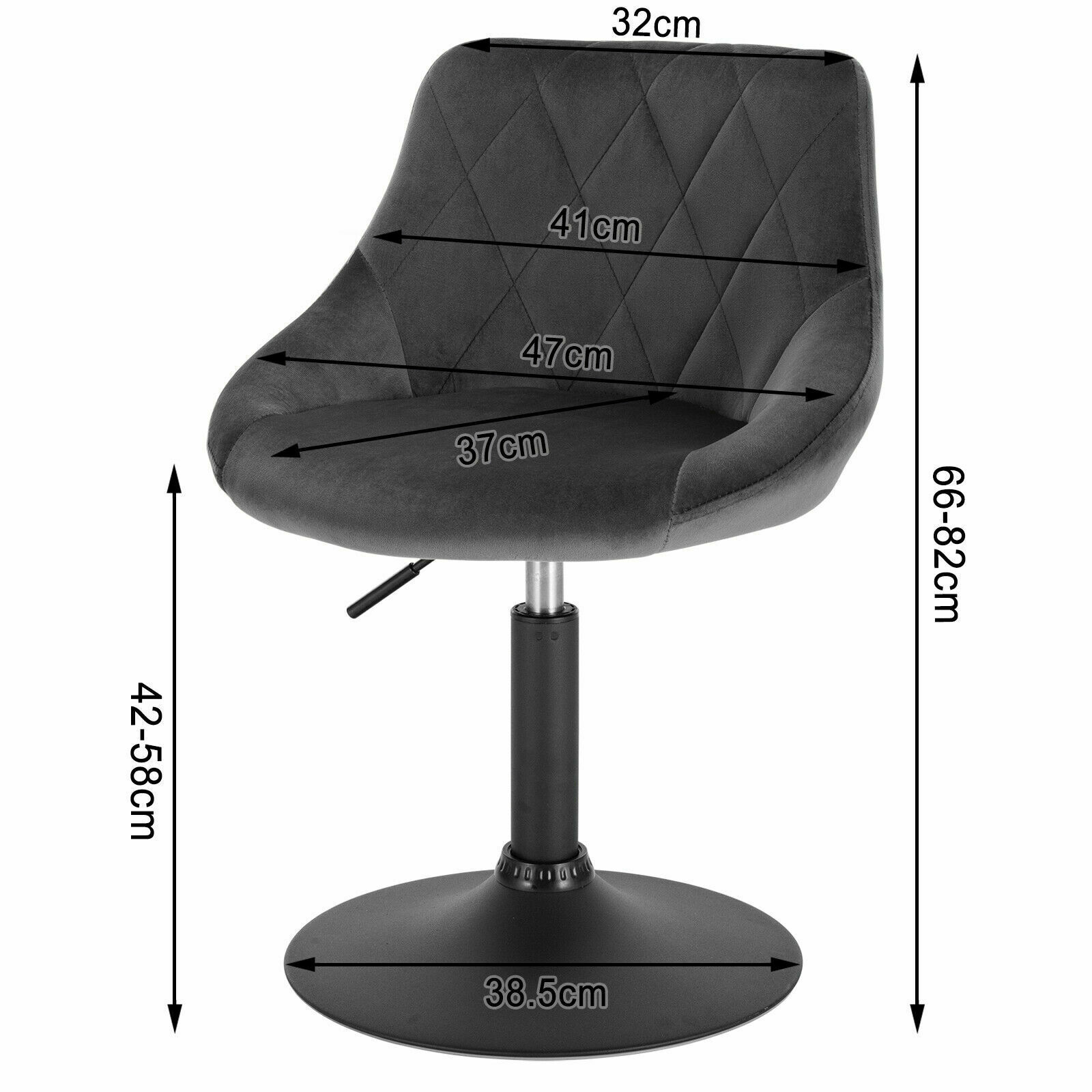 WOLTU Bar Stools Set of 2 pcs Bar Chairs Breakfast Dining Stools for