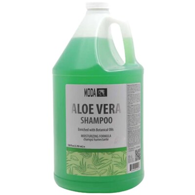 BARBER SALON BEAUTY MODA ALOE VERA MOISTURIZING HAIR WASHING SHAMPOO 1 GAL