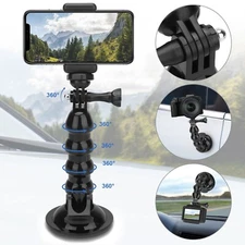 Suction Cup Car Phone Holder Mount Windshield for GoPro Hero DSLR Nikon Camera
