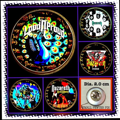 NAZARETH LOVE HURT COLLECTION   LOT OF FIVE EXCLUSIVE SMALL PEWTER PINS