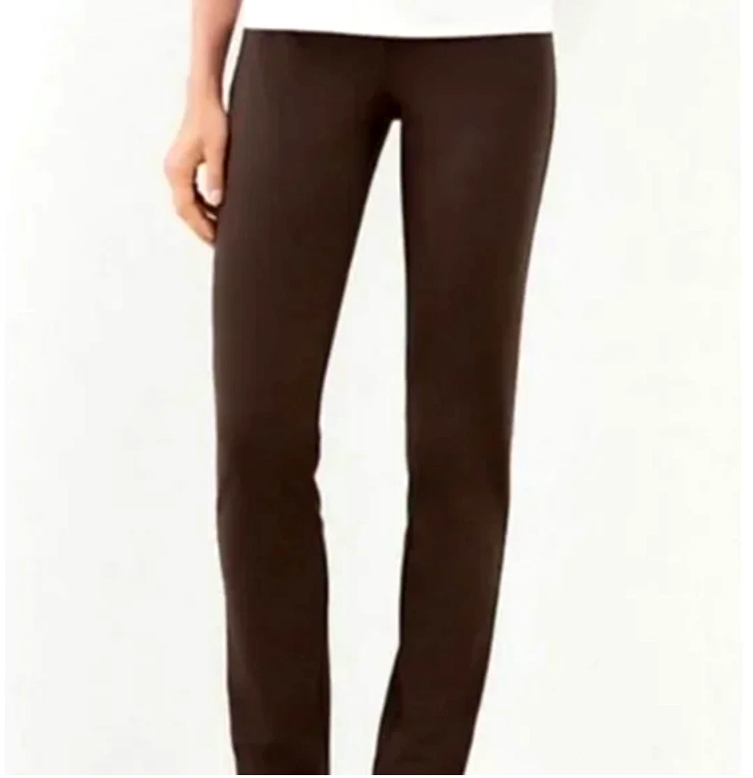 J.Jill ~ XL ~ NEW Excellent Ponte Knit Slim-Leg Pants ~ Walnut ~ NWT (1O7)