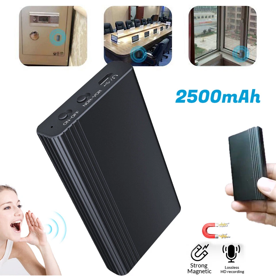 Spy Digital Voice Activated Recorder Device Mini Hidden Audio Recording Magnetic - Image 2 of 4