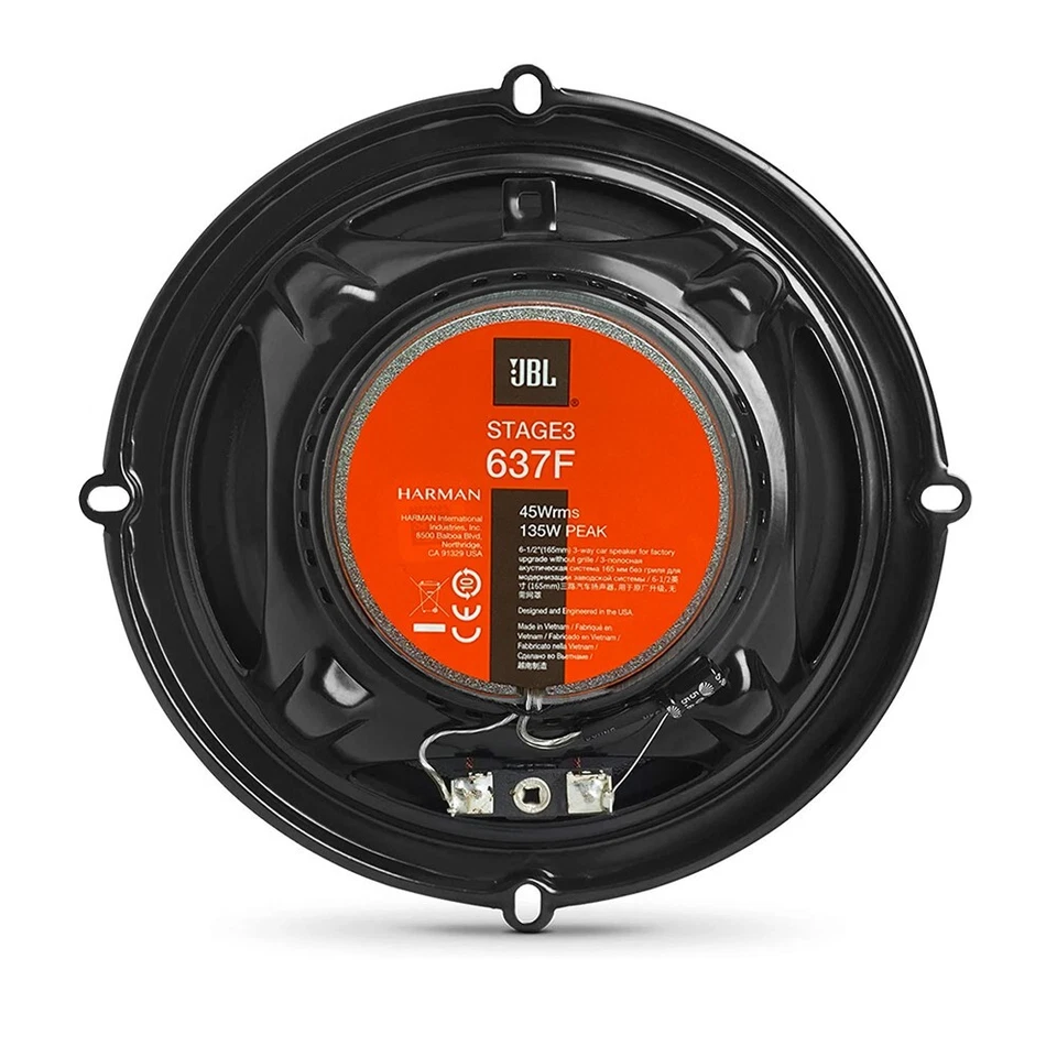JBL Stage3 6.5" Component/Coaxial Speakers Package for 2007-2017 Chevy Equinox - Image 3 of 4