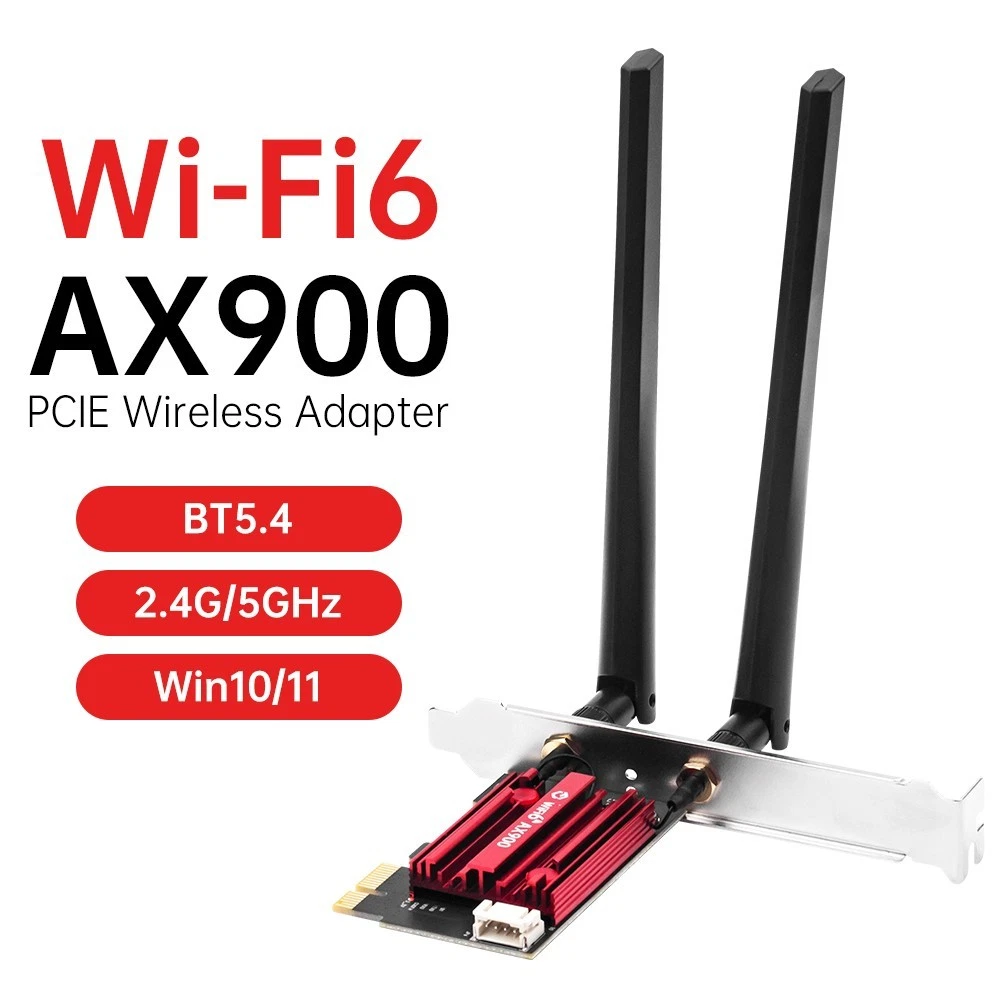 Tarjeta WiFi PCIe AC1200 Para PC De Sobremesa | Doble Banda 2.4G/5G + Bluetooth | 1200 Mbps