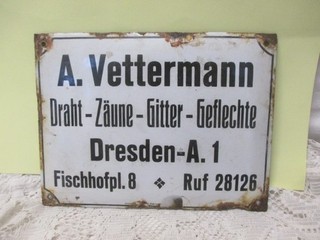 um 1930 Reklame : A. Vettermann DRESDEN A 1 Fischhofplatz 8 ( Fischhofgasse )