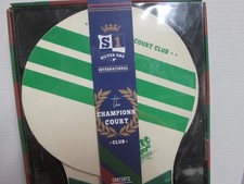 Brand New PADDLEBALL SET two green paddles and balls THE CHAMPIONS COURT CLUB