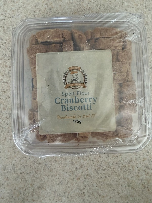 Henry’s Bakeshop Cranberry Biscotti Made With Spelt Flour