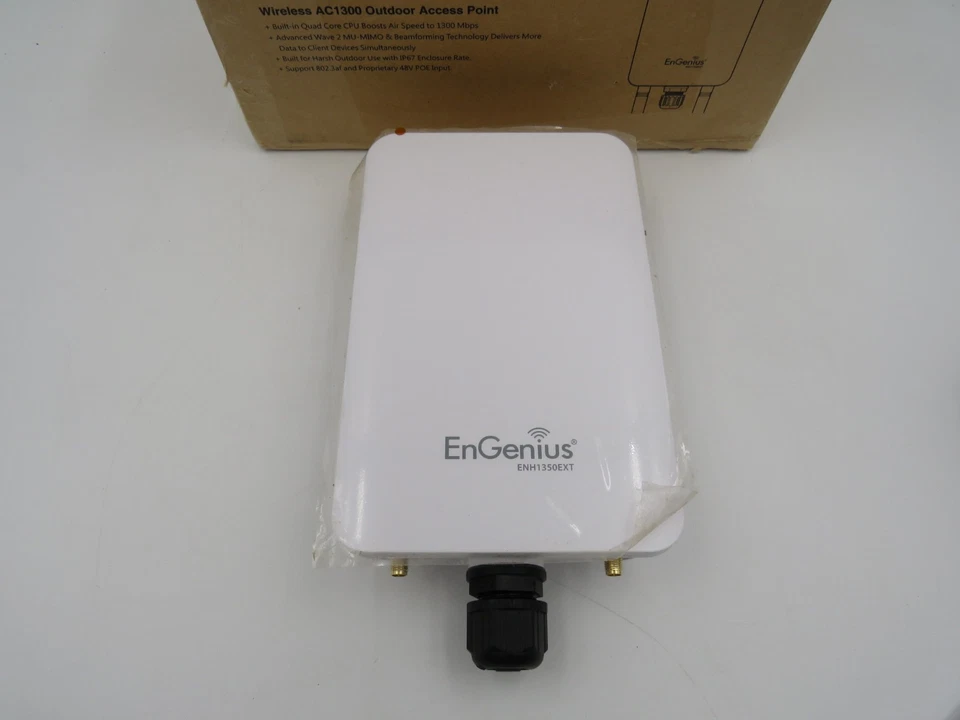 EnGenius ENH1350EXT Wi-Fi 5 Wave 2 AC1300 Access Point FOR PARTS / UNTESTED - Image 2 of 4