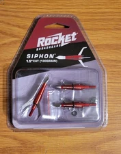 Rocket Broadheads Siphon 100 Grain 1.5" Cut Archery Broadhead 3 Pack Model New