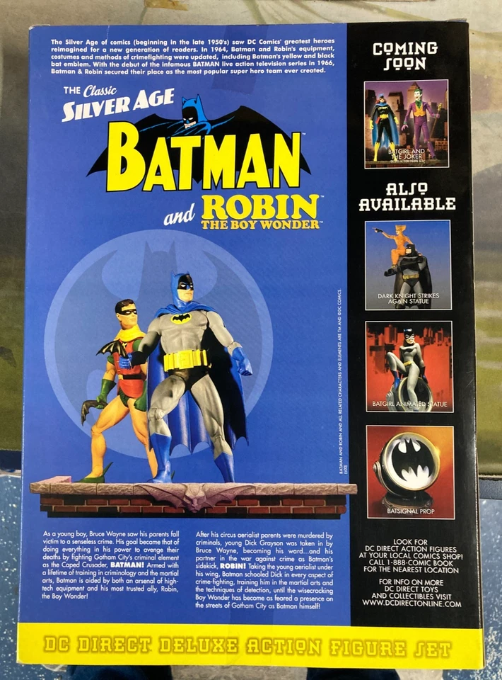 Figos de ação DC Direct The Classic Silver Age Batman & Robin The Boy Wonder - Novo na caixa - Imagem 2 de 2