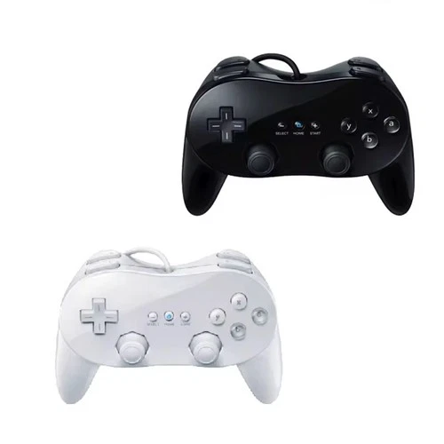 CLASSIC CONTROLLER PRO FOR NINTENDO WII CONSOLE  WHITE & BLACK 5 STAR QUAILITY