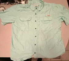 Magellan Fish Gear Men’s Shirt Relaxed Fit Moisture Wicking Green Size XL